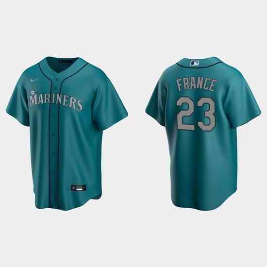 Men Seattle Mariners #23 Ty France Aqua Cool Base Stitched Jersey->san francisco giants->MLB Jersey