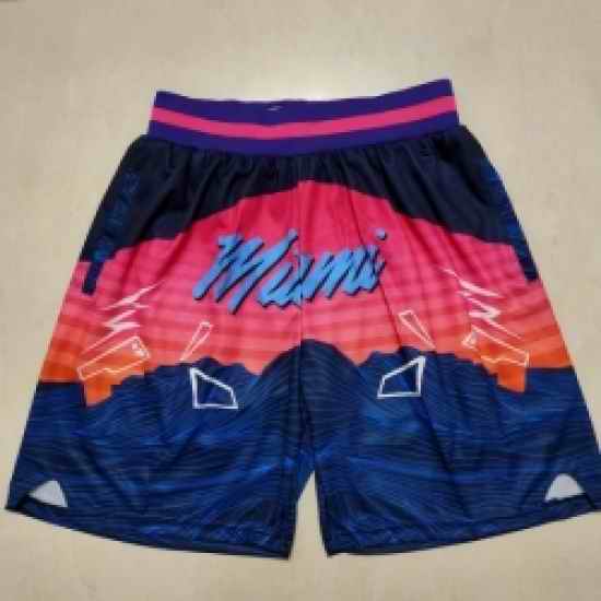 Men Miami Heat Transfer Shift Pocket Shorts->nba shorts->NBA Jersey