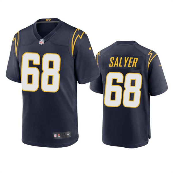 Men's Los Angeles Chargers #68 Jamaree Salyer Navy Stitched Jersey->miami dolphins->NFL Jersey