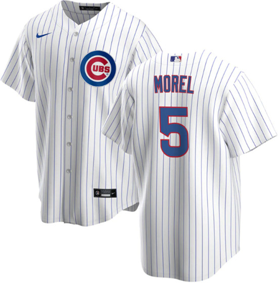 Men's Chicago Cubs #5 Christopher Morel Chicago White Cool Base Stitched Baseball Jersey->colorado rockies->MLB Jersey