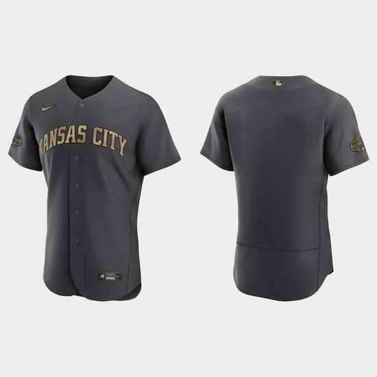 Men Kansas City Royals 2022 Mlb All Star Game Authentic Charcoal Jersey->2022 all star->MLB Jersey