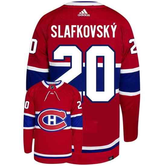 Men Montreal Canadiens #20 Juraj Slafkovsky Red Stitched Jersey->seattle kraken->NHL Jersey