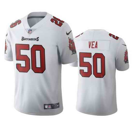 Youth Nike Tampa Bay Buccaneers #50 Vita Vea White Vapor Limited Jersey->youth nfl jersey->Youth Jersey