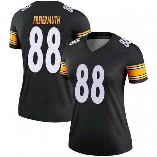 Women Pittsburgh Steelers Pat Freiermuth #88 Black Vapor Limited Stitched Football Jersey->women nfl jersey->Women Jersey