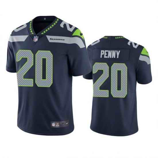 Men Seattle Seahawks #20 Rashaad Penny Navy Vapor Untouchable Limited Stitched Jersey->seattle seahawks->NFL Jersey