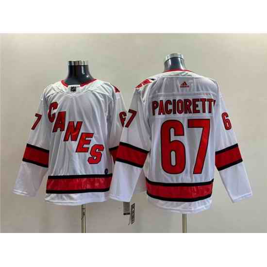 Men Carolina Hurricanes #67 Max Pacioretty White Stitched Jersey->calgary flames->NHL Jersey