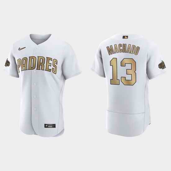 Men Manny Machado San Diego Padres 2022 Mlb All Star Game Authentic White Jersey->2022 all star->MLB Jersey