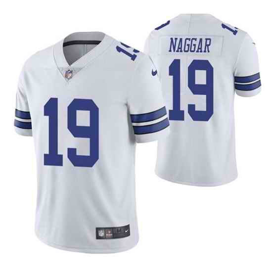 Men Dallas Cowboys #19 Chris Naggar White Vapor Limited Stitched Jersey->dallas cowboys->NFL Jersey