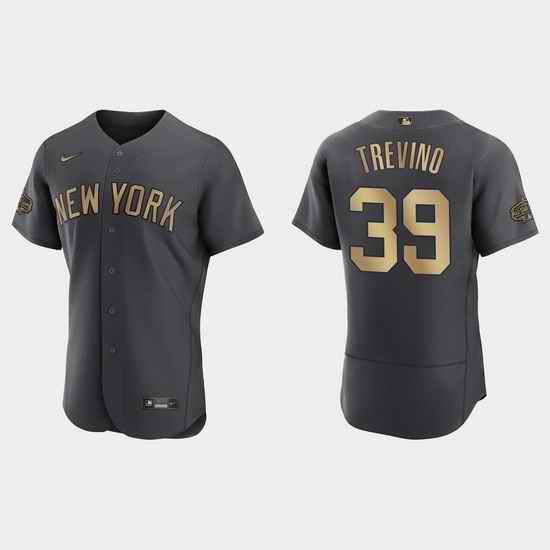 Men Jose Trevino New York Yankees 2022 Mlb All Star Game Authentic Charcoal Jersey->2022 all star->MLB Jersey
