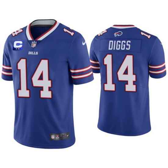 Men Buffalo Bills 2022 #14 Stefon Diggs Royal Blue With 2-star C Patch Vapor Untouchable Limited Stitched NFL Jersey->carolina panthers->NFL Jersey