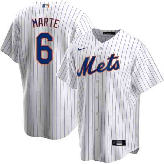 Men Nike New York Mets #6 Starling Marte White Cool Base Stitched MLB Jersey->san diego padres->MLB Jersey