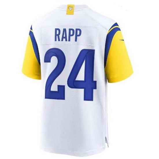 Men Los Angeles Rams #24 Taylor Rapp White Stitched Football Limited Jersey->los angeles rams->NFL Jersey