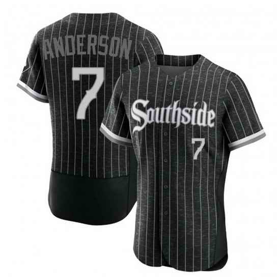 Men Chicago White Sox #7 Tim Anderson 2021 City Connect Flex Base Stitched jersey->chicago cubs->MLB Jersey