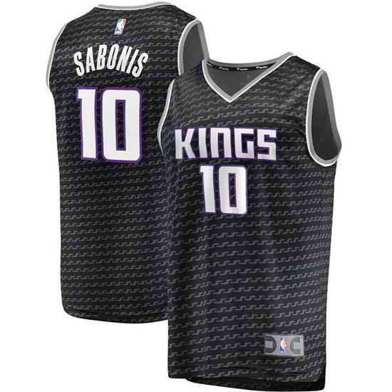 Men Sacramento Kings #10 Domantas Sabonis Black Stitched Basketball Jersey->new york islanders->NHL Jersey