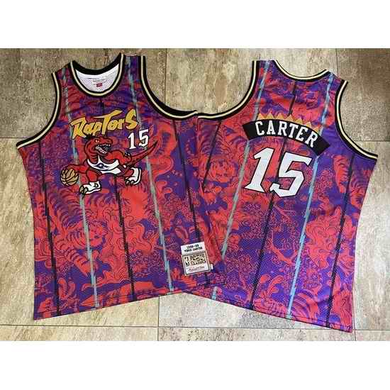 Raptors #15 Vince Carter Purple 1998 99 Hardwood Classics Jerseys->customized nfl jersey->Custom Jersey