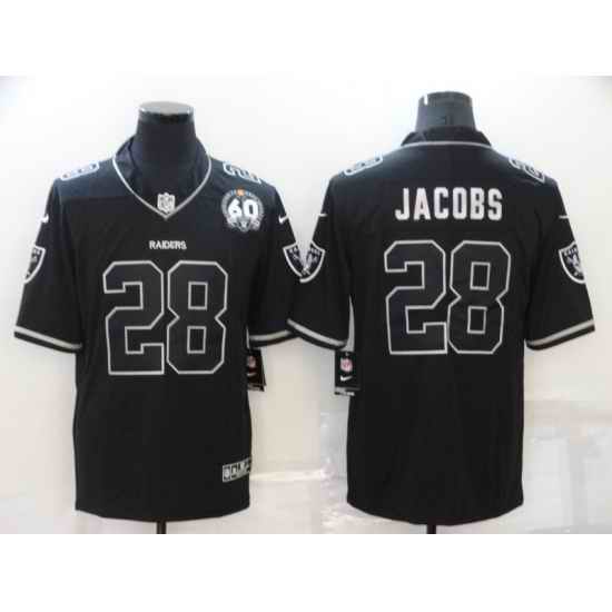 Men Las Vegas Raiders #28 Josh Jacobs Black Shadow Vapor Limited Stitched Jersey->las vegas raiders->NFL Jersey