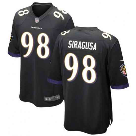 Men Baltimore Ravens #98 Tony Siragusa Black Vapor Limited Stitched Jersey->washington commanders->NFL Jersey