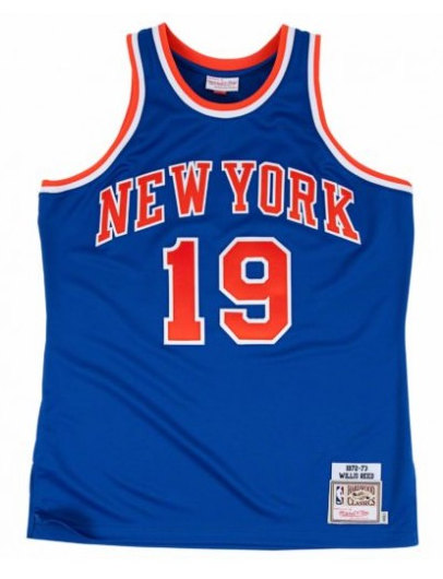 Men's New Yok Knicks #19 Willis Reed 1972-73 Blue Throwback Stitched Jersey->portland trail blazers->NBA Jersey