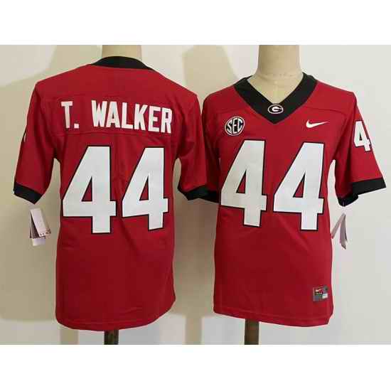 Men Georgia Bulldogs #44 Travon Walker Red College Football Jersey->women nba jersey->Women Jersey