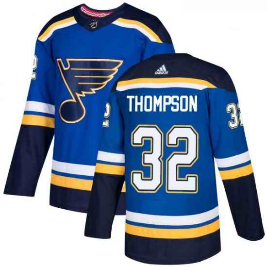 Youth Adidas St Louis Blues #32 Tage Thompson Authentic Royal Blue Home NHL Jersey->youth nhl jersey->Youth Jersey