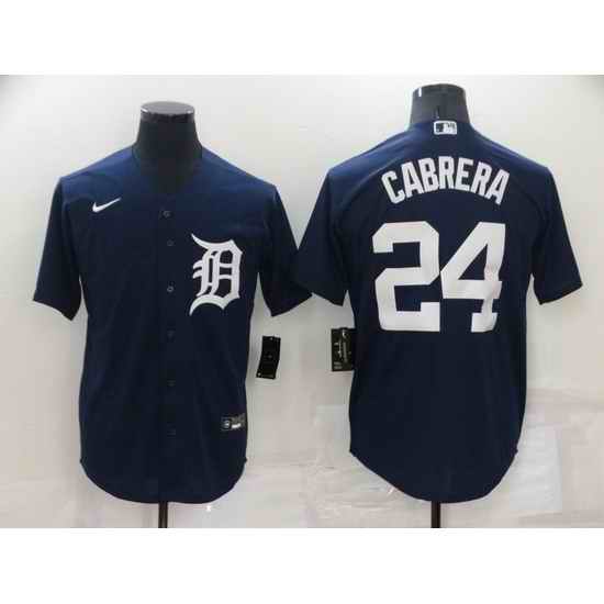 Men Detroit Tigers #24 Miguel Cabrera Navy Cool Base Stitched Jersey->colorado rockies->MLB Jersey
