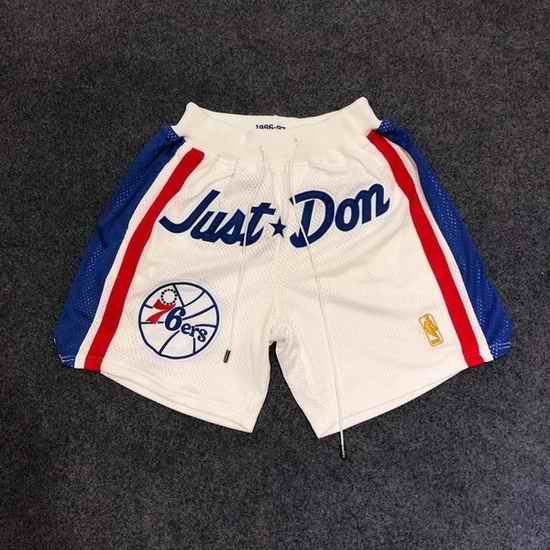 Philadelphia 76ers Basketball Shorts 008->nba shorts->NBA Jersey