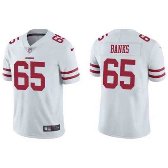 Nike San Francisco 49ers #65 Aaron Banks White Vapor Untouchable Limited Jersey->dallas cowboys->NFL Jersey