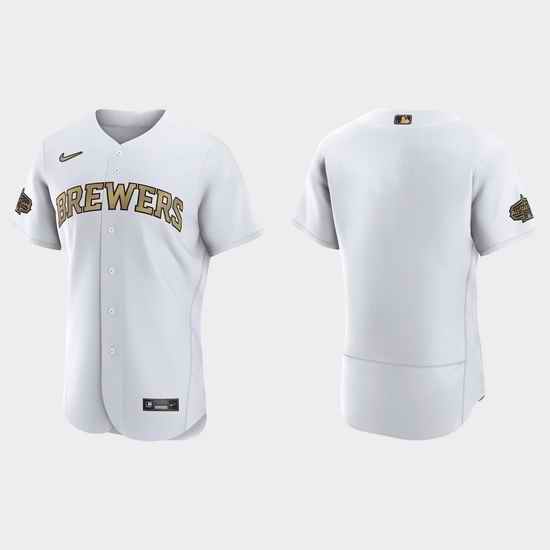 Men Milwaukee Brewers 2022 Mlb All Star Game Authentic White Jersey->2022 all star->MLB Jersey