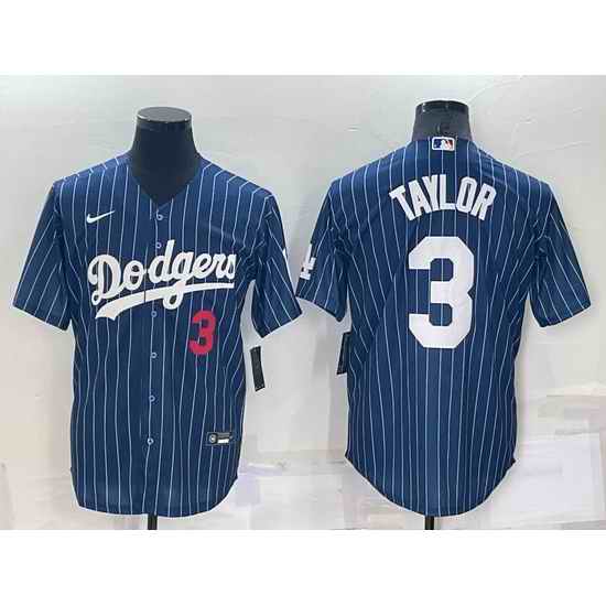 Men Los Angeles Dodgers #3 Chris Taylor Navy Cool Base Stitched Baseball Jersey->chicago white sox->MLB Jersey