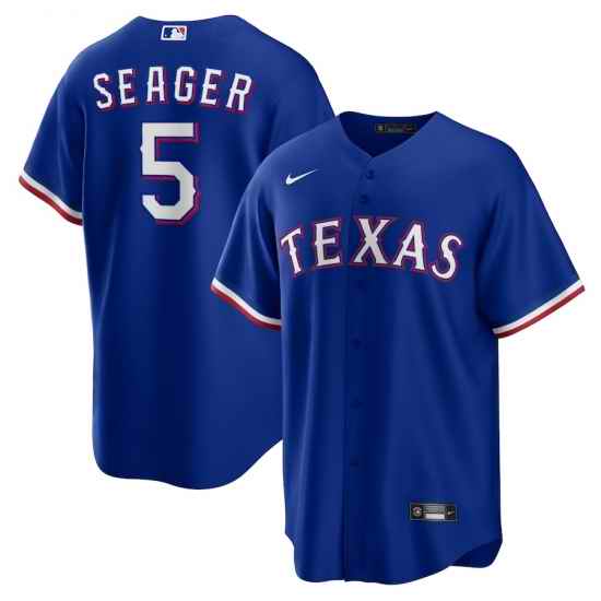 Men's Texas Rangers Corey Seager Nike Royal Alternate Replica Player Jersey->toronto blue jays->MLB Jersey