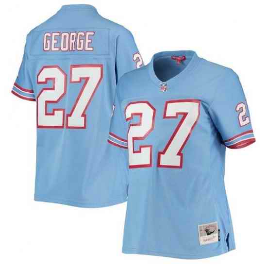 Men Houston oilers Eddie George #27 Stitched NFL Jersey->buffalo bills->NFL Jersey