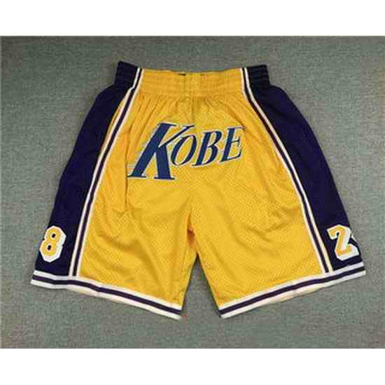 Los Angeles Lakers Basketball Shorts 024->nba shorts->NBA Jersey