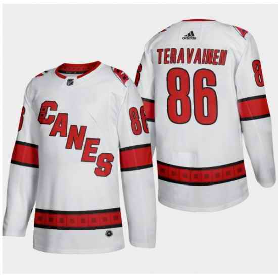 Men Carolina Hurricanes #86 Teuvo Teravainen White Stitched Jersey->colorado avalanche->NHL Jersey