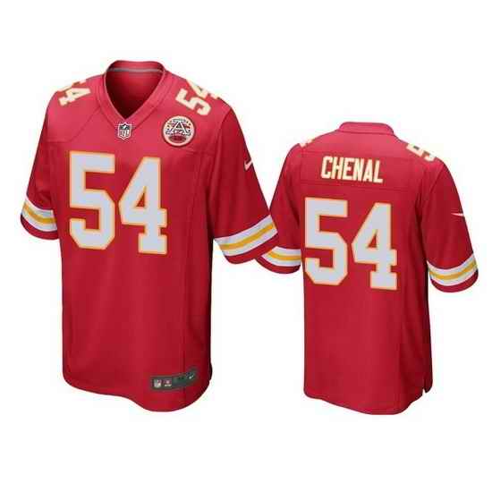 Men Kansas City Chiefs #54 Leo Chenal Red Stitched Football Jersey->las vegas raiders->NFL Jersey