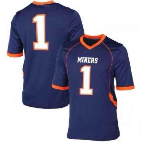 Miners #1 Navy Blue Jersey->youth nfl jersey->Youth Jersey