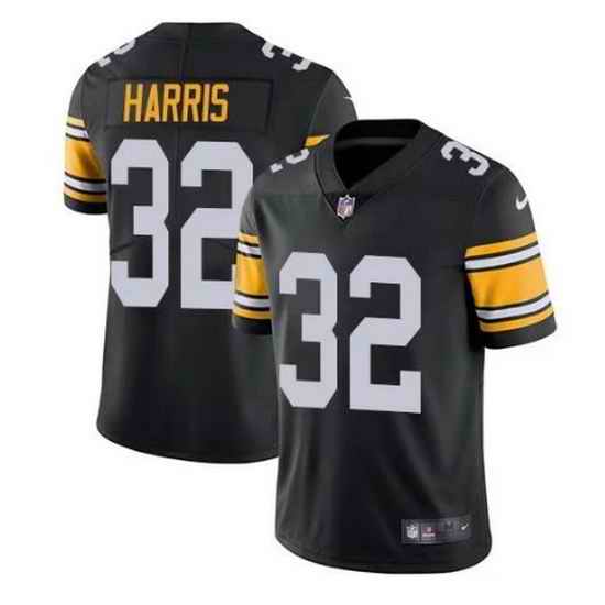 Men Pittsburgh Steelers #32 Franco Harris Black Vapor Untouchable Limited Stitched jersey->pittsburgh steelers->NFL Jersey