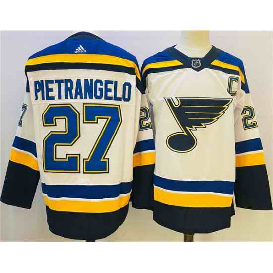 Men St  Louis Blues #27 Alex Pietrangelo Cream Winter Classic Stitched Jersey->edmonton oilers->NHL Jersey