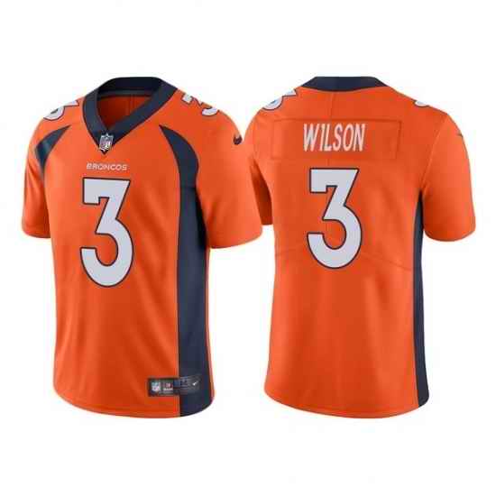Toddler Denver Broncos #3 Russell Wilson Orange Vapor Untouchable Limited Stitched Jersey->youth nfl jersey->Youth Jersey