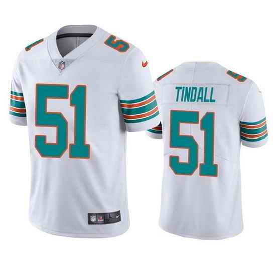 Men Miami Dolphins #51 Channing Tindall White Color Rush Limited Stitched Football Jersey->los angeles rams->NFL Jersey