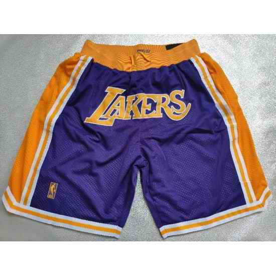 Los Angeles Lakers Basketball Shorts 013->nba shorts->NBA Jersey