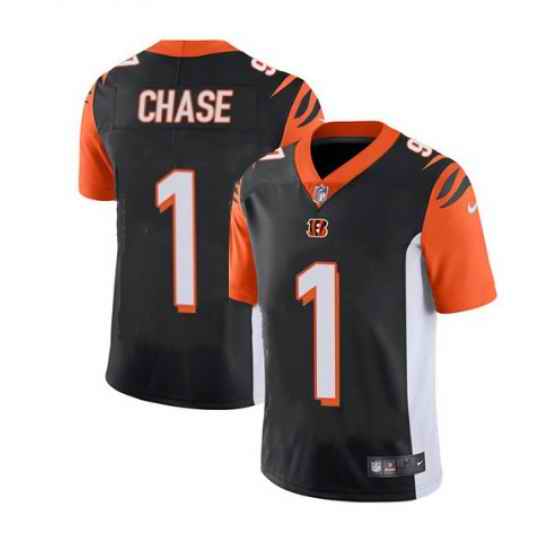 Men Cincinnati Bengals #1 Ja 27Marr Chase Black Vapor Untouchable Limited Stitched Jersey->cincinnati bengals->NFL Jersey