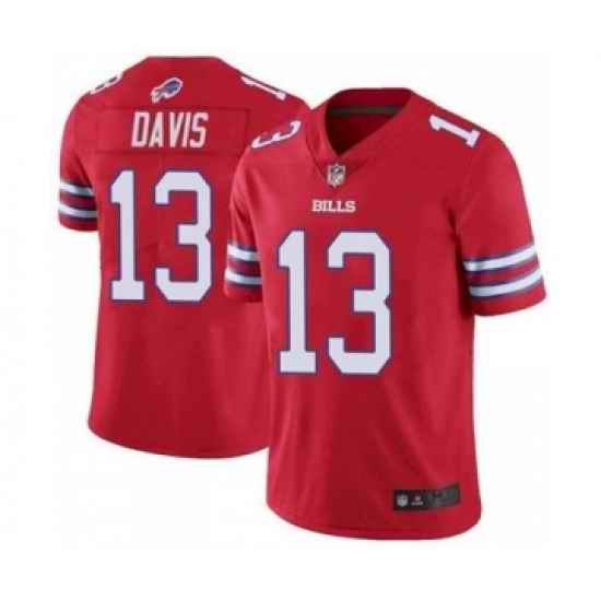 Men's Buffalo Bills #13 Gabriel Davis Red Vapor Untouchable Limited Jersey->women nfl jersey->Women Jersey