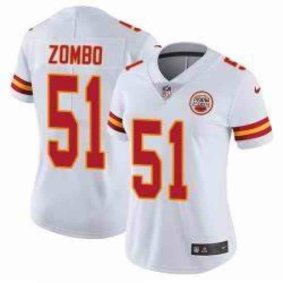Women Nike Kansas City Chiefs #51 Frank Zombo White Vapor Untouchable Limited Player NFL Jersey->kansas city chiefs->NFL Jersey