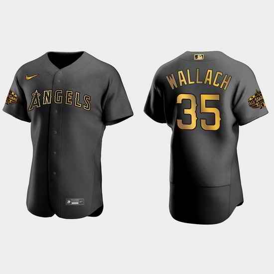Men Los Angeles Angels Chad Wallach 2022 Mlb All Star Game Authentic Black Men Jersey->2022 all star->MLB Jersey