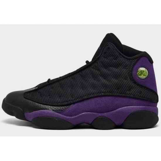 Men Nike Air Jordan #13 black purple Retro Shoes->nike air vapormax plus->Sneakers