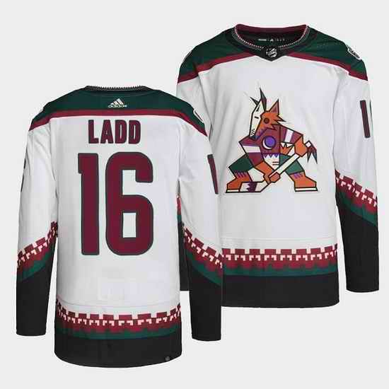 Men Arizona Coyotes #16 Andrew Ladd White Stitched jersey->boston bruins->NHL Jersey