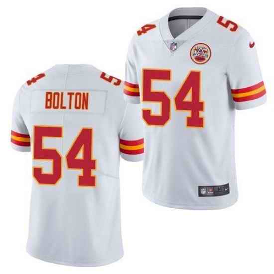 Men Nike Kansas City Chiefs Nick Bolton #54 White Limited Football Jersey->kansas city chiefs->NFL Jersey