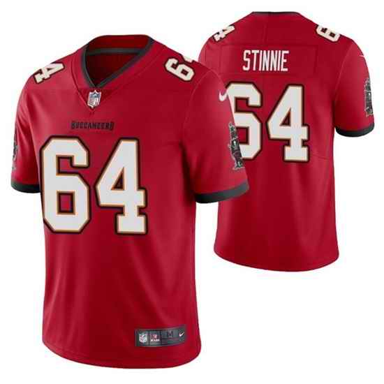 Men Tampa Bay Buccaneers #64 Aaron Stinnie Red Vapor Untouchable Limited Stitched Jersey->tampa bay buccaneers->NFL Jersey