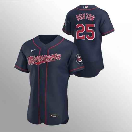 Men Minnesota Twins #25 Byron Buxton Navy Flex Base Stitched Jerseys->new york yankees->MLB Jersey