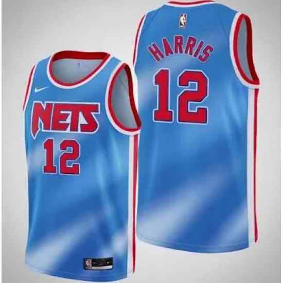 Men Brooklyn Nets #12 Joe Harris Blue NBA Swingman 2021 Jersey->brooklyn nets->NBA Jersey